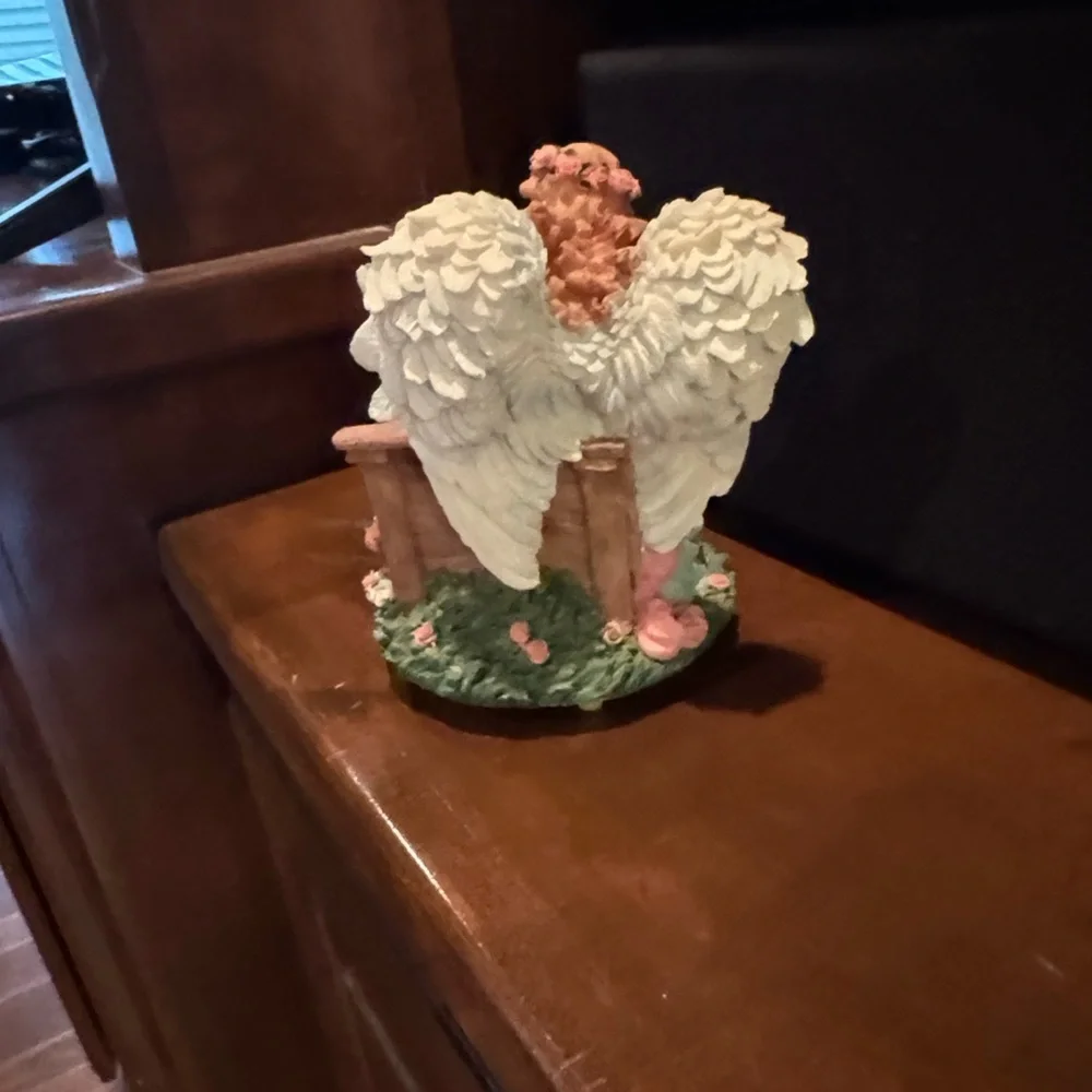 Angel Figurine with Teddy Bears Music Box